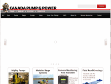 Tablet Screenshot of canadapumpandpower.com